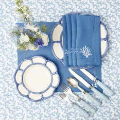 Blue Rattan Cutlery (5 Piece)|Mrs. Alice