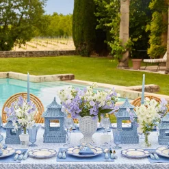 Blue Rattan Pagoda Lantern|Mrs. Alice Online