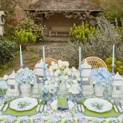 Blue Tulip Dinner Plates (Set Of 4)|Mrs. Alice Discount