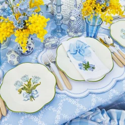 Blue Tulip Starter Plates (Set Of 4)|Mrs. Alice Sale