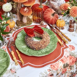 Burnt Orange Placemats (Set Of 4)|Mrs. Alice Clearance