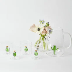 Cactus Water Glasses (Set 4)|Mrs. Alice Best