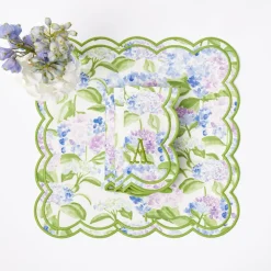 Camilla Hydrangea Placemats & Napkins (Set Of 4)|Mrs. Alice Online
