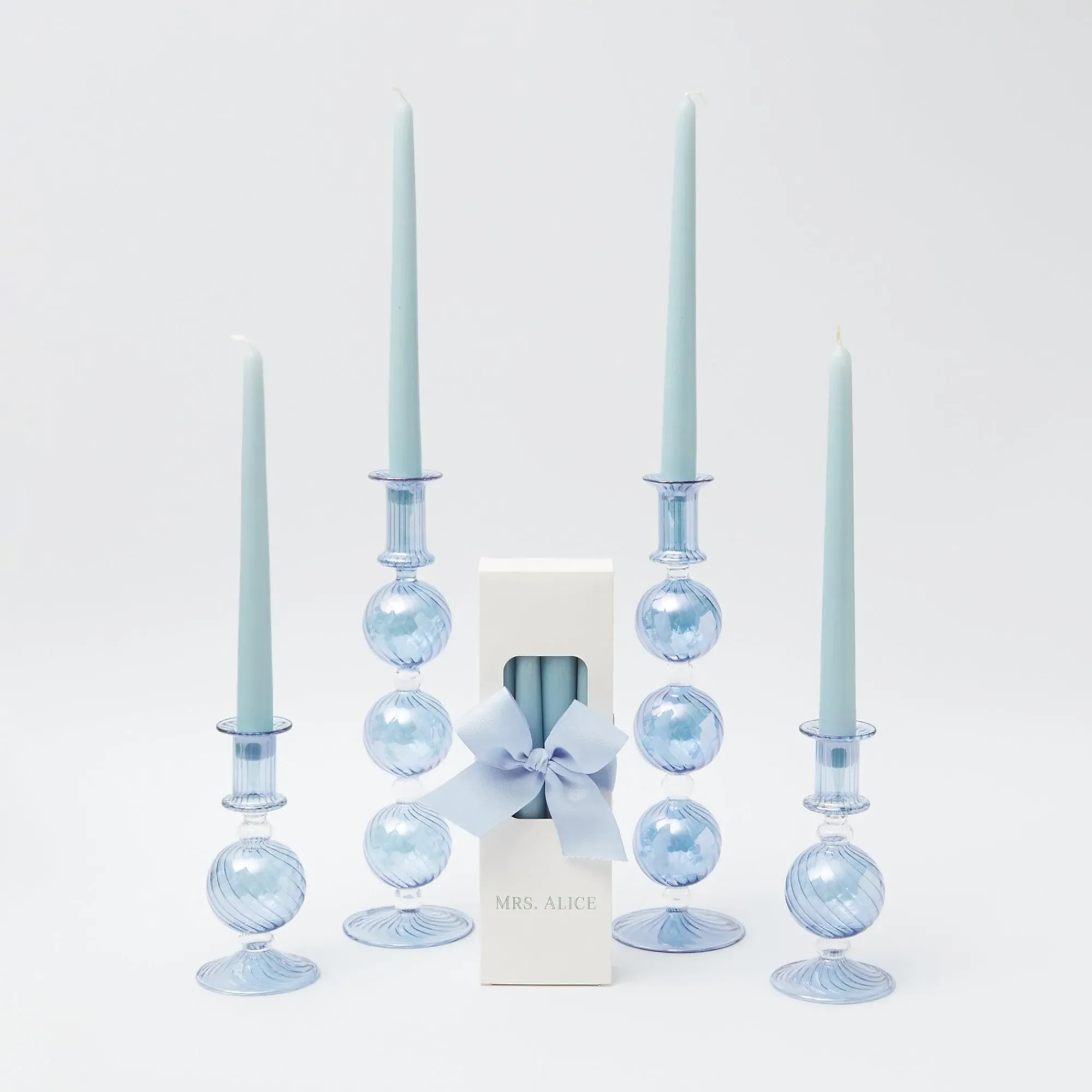 Camille Azure Candle Set (Blue)|Mrs. Alice Outlet