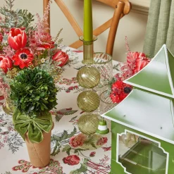 Camille Olive Candle Holder (Pair)|Mrs. Alice Best