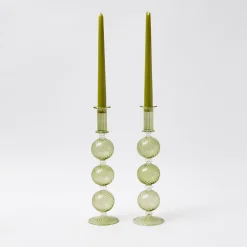 Camille Olive Candle Holder Set|Mrs. Alice Sale