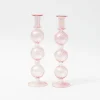 Camille Peony Candle Holder (Pair)|Mrs. Alice Hot