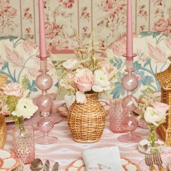 Camille Peony Candle Holder (Pair)|Mrs. Alice Hot