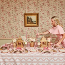 Camille Peony Candle Holder (Pair)|Mrs. Alice Hot