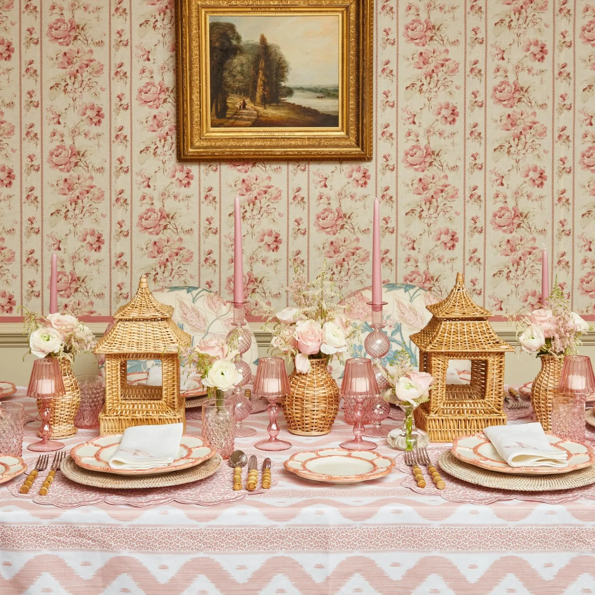 Camille Peony Candle Set|Mrs. Alice