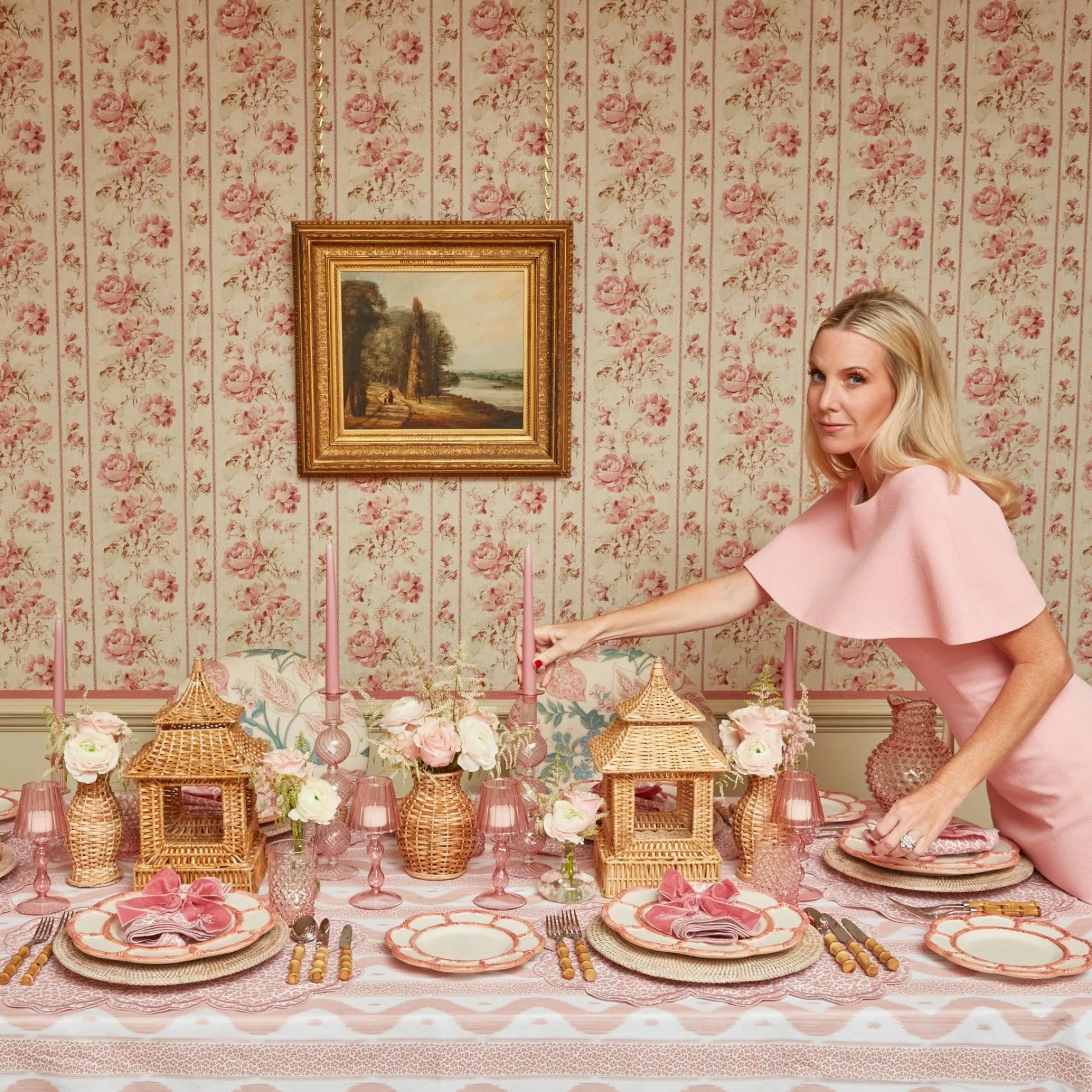 Camille Peony Candle Set|Mrs. Alice