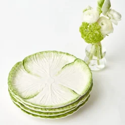 Capri Lettuce Starter Plate (Set Of 4)|Mrs. Alice Clearance