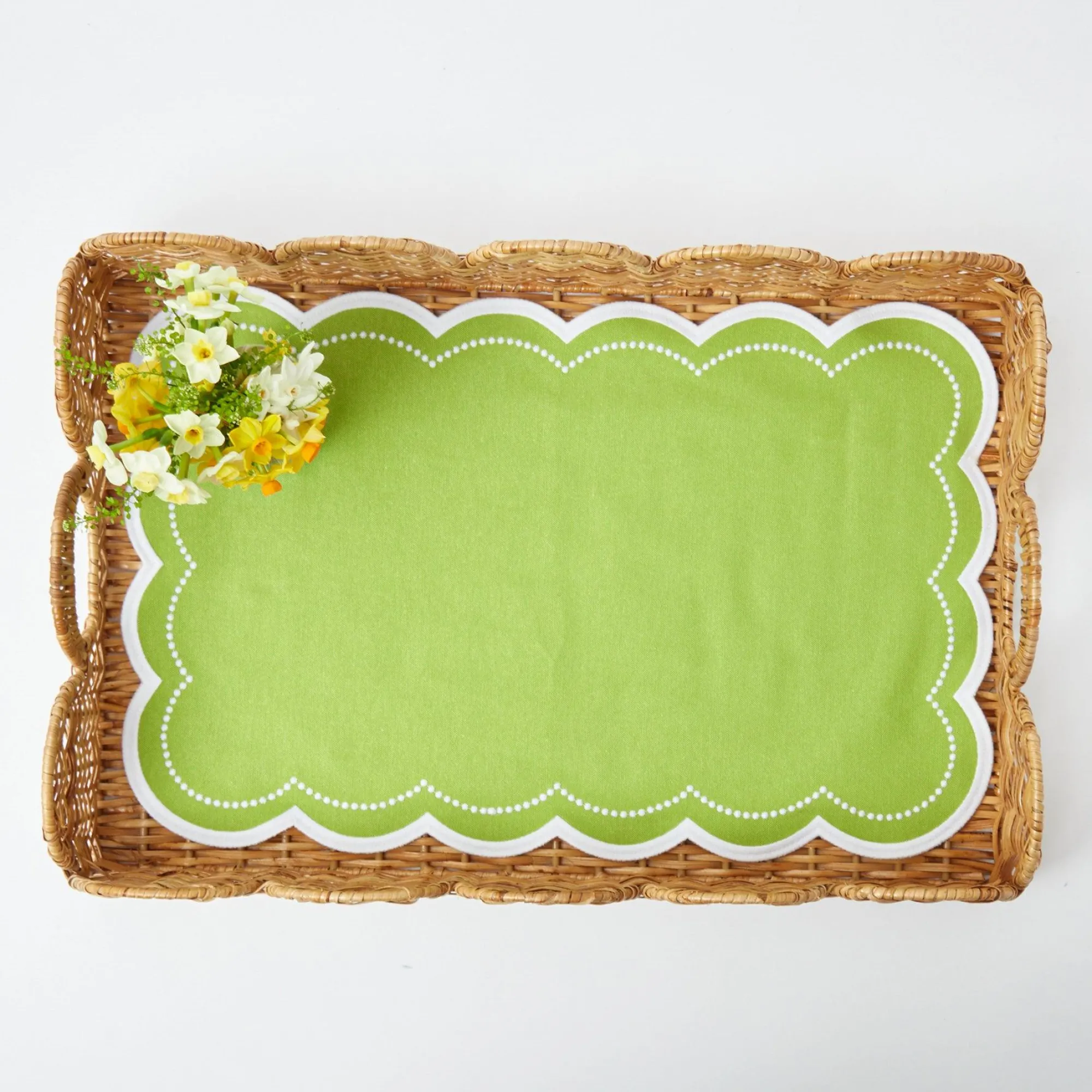 Cecily Green Tray Liner|Mrs. Alice Outlet