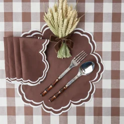 Chocolate Gingham Tablecloth|Mrs. Alice Online