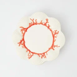 Coral Dinner Plates (Set Of 4)|Mrs. Alice Discount