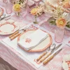 Coral Linen Placemats & Napkins (Set Of 4)|Mrs. Alice Clearance