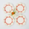 Coral Starter Plates (Set Of 4)|Mrs. Alice Online