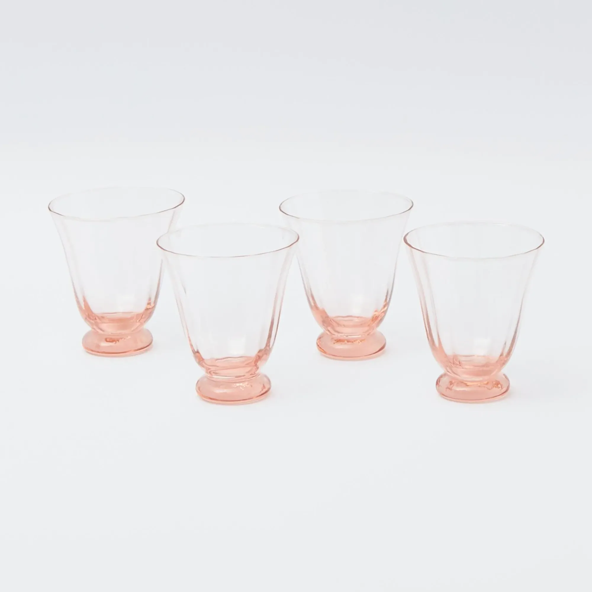 Coral Tulip Water Glass (Set Of 4)|Mrs. Alice Hot