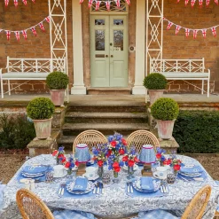 Coronation Blue Linen Napkins (Set Of 4)|Mrs. Alice Outlet