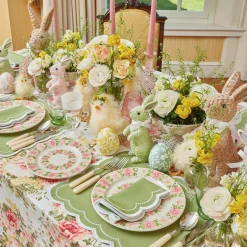 Dahlia Garland Dinner & Starter Plates (Set Of 8)|Mrs. Alice Sale