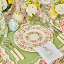 Dahlia Garland Dinner & Starter Plates (Set Of 8)|Mrs. Alice Clearance