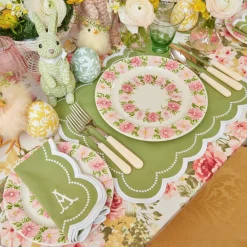 Dahlia Garland Dinner Plate|Mrs. Alice Outlet