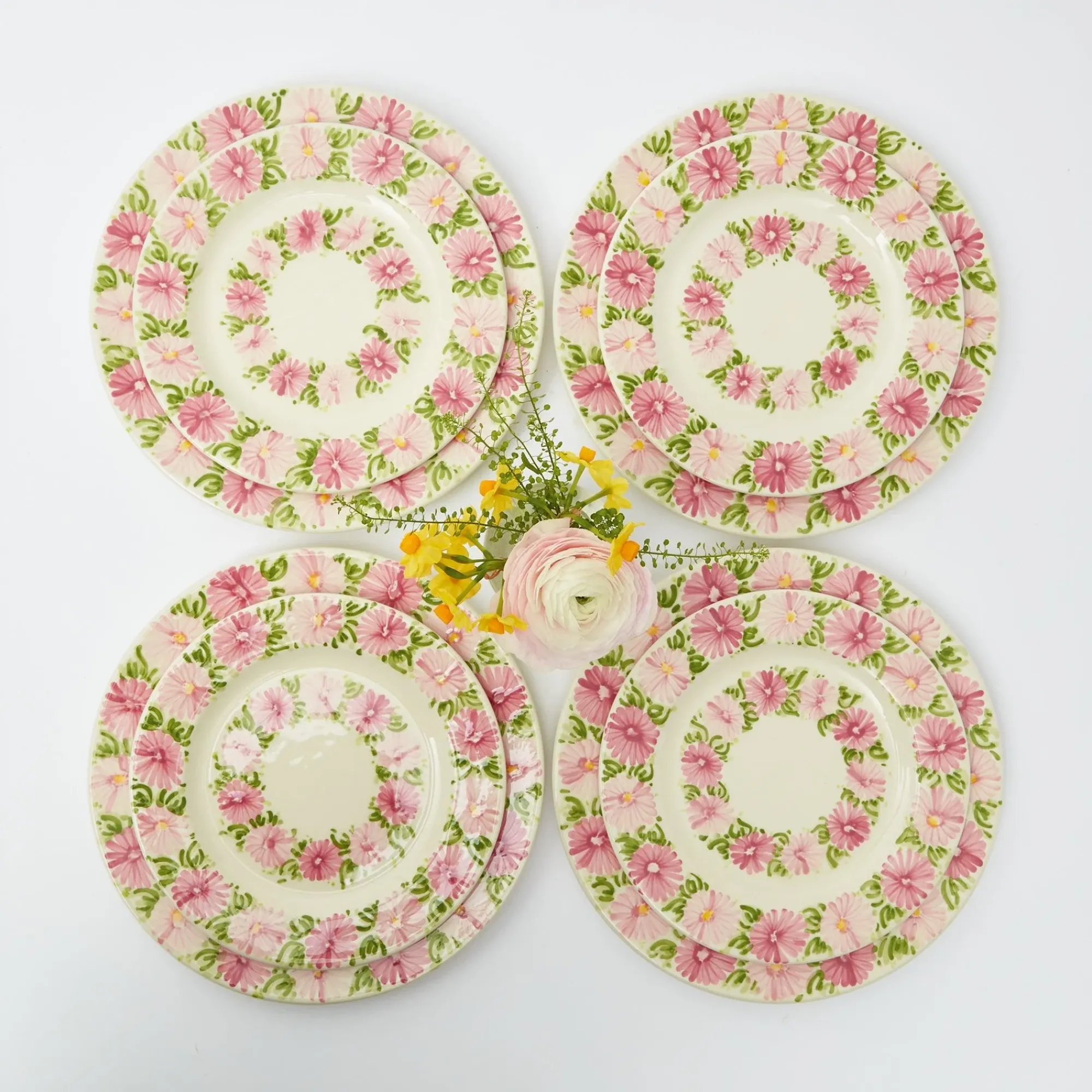Dahlia Garland Dinner Plate (Set Of 4)|Mrs. Alice Online