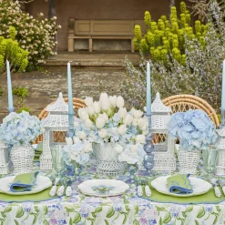 Delphine Blue Candle Holders (Pair)|Mrs. Alice Discount