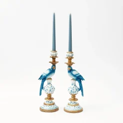 Dusty Blue Candles (Set Of 8)|Mrs. Alice Sale