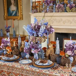 Dusty Blue Candles (Set Of 8)|Mrs. Alice Sale