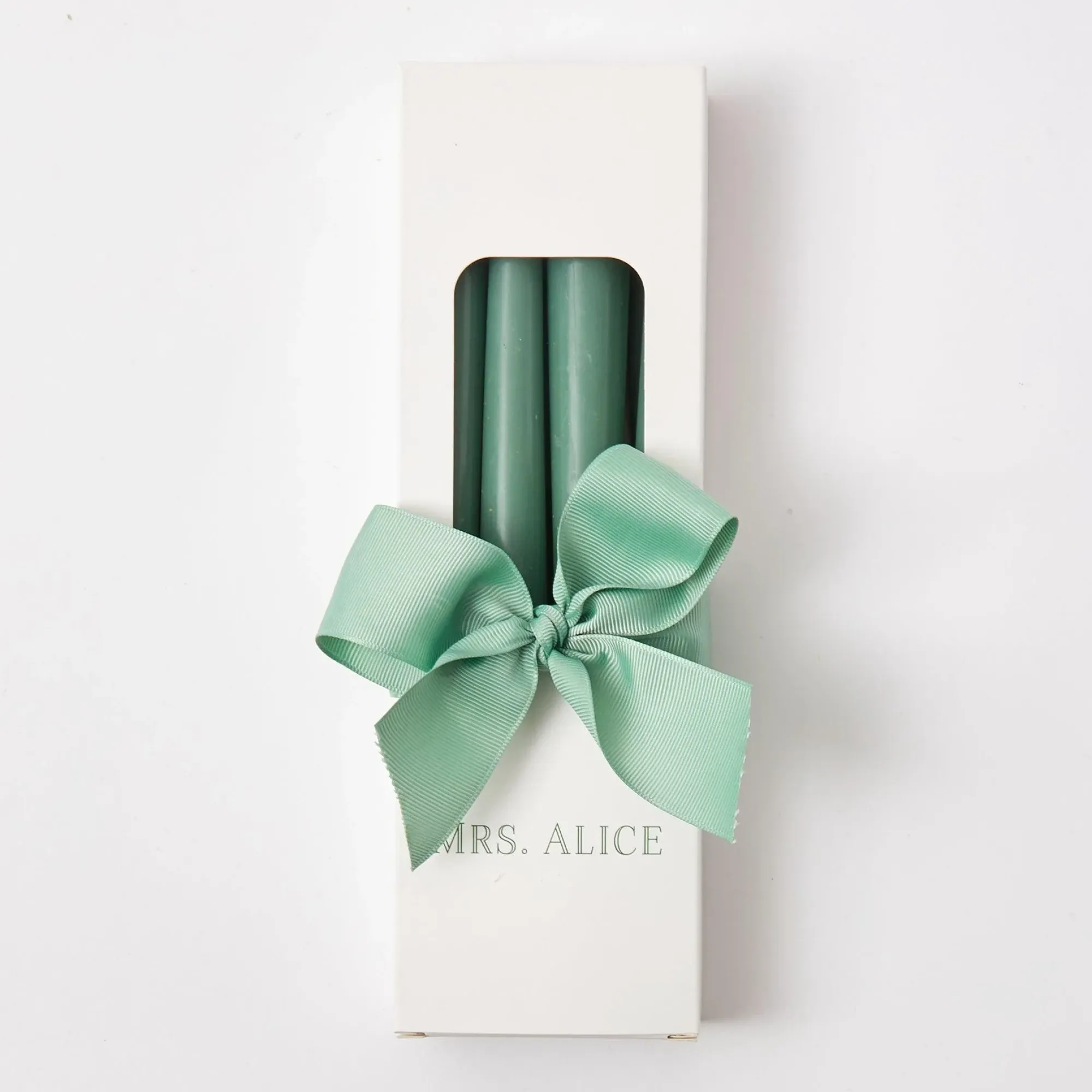 Dusty Green Candles (Set Of 8)|Mrs. Alice Outlet