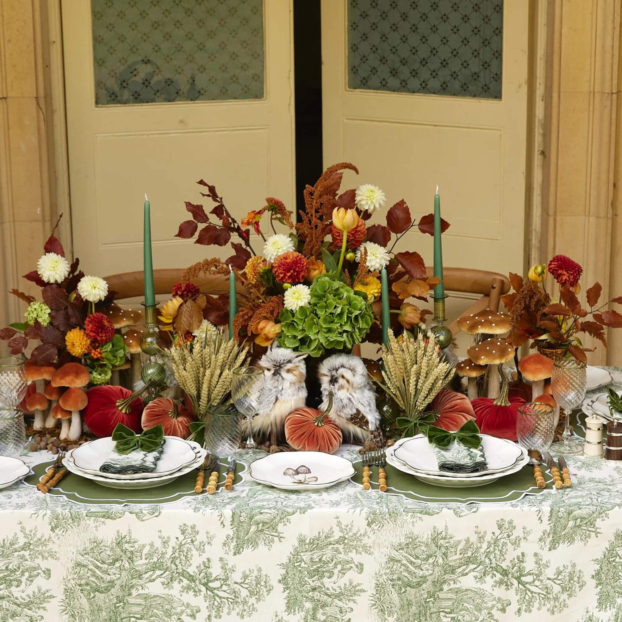 Dusty Green Candles (Set Of 8)|Mrs. Alice Outlet