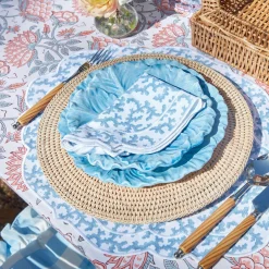 Edie Blue Coral Placemats (Set Of 4)|Mrs. Alice Sale
