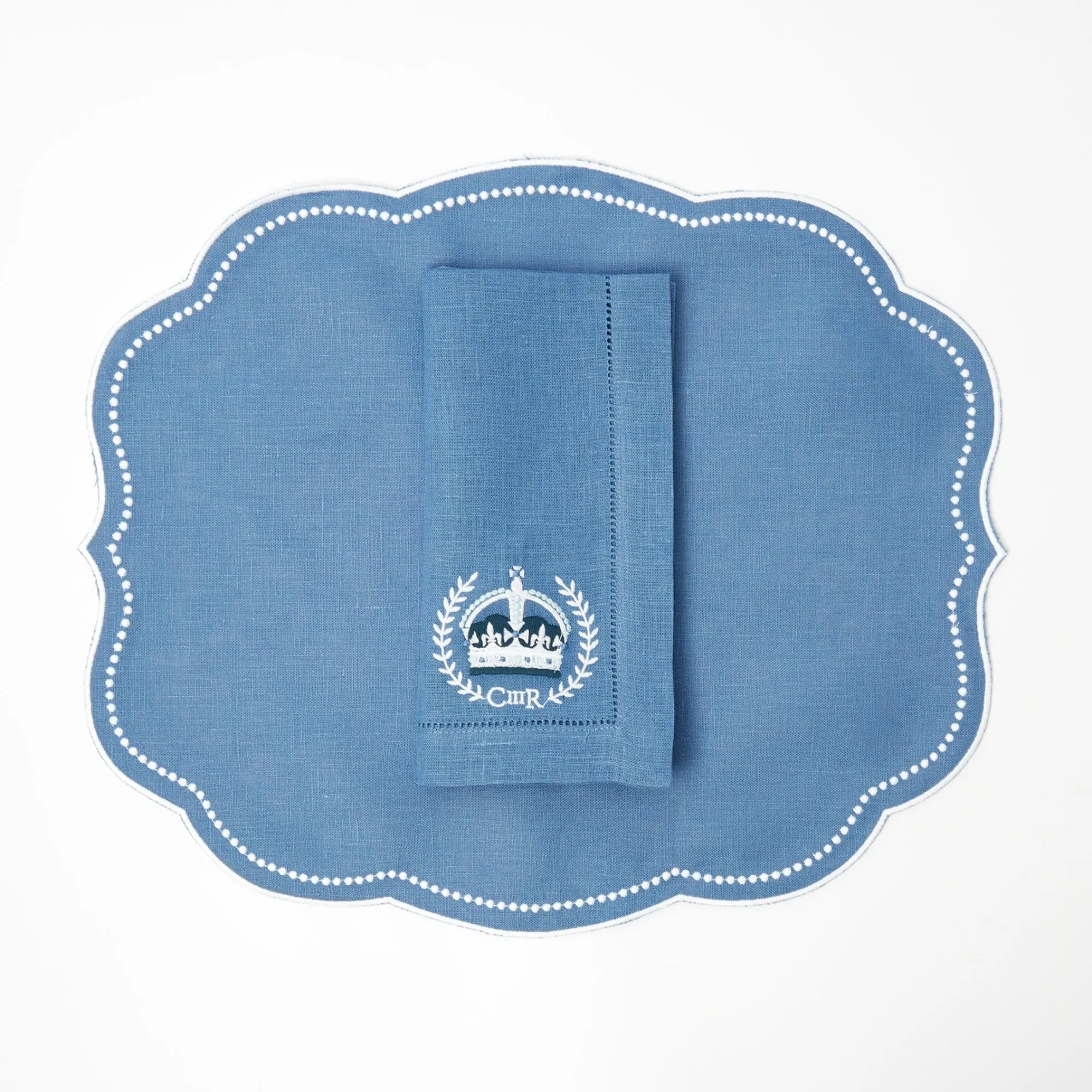 Eloise Blue Placemats & Coronation Napkins (Set Of 4)|Mrs. Alice Online