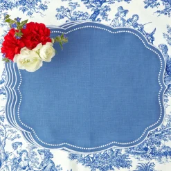 Eloise Blue Placemats (Set Of 4)|Mrs. Alice Sale