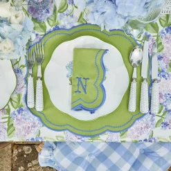 Eloise Green And Blue Napkins (Set Of 4)|Mrs. Alice Clearance