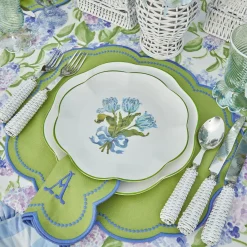 Eloise Green And Blue Napkins (Set Of 4)|Mrs. Alice Clearance