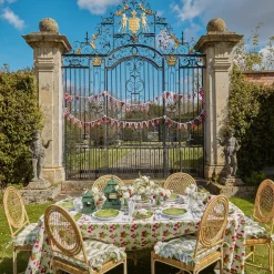 Elsa White & Green Napkins (Set Of 4)|Mrs. Alice Best