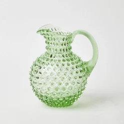 Emerald Hobnail Jug|Mrs. Alice Hot