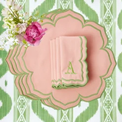 Fleur Pink Napkins (Set Of 4)|Mrs. Alice Outlet