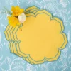 Fleur Yellow Placemats (Set Of 4)|Mrs. Alice Discount