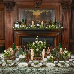 Forest Green Pillar Candles (Pair)|Mrs. Alice Online