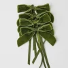 Forest Green Velvet Mini Bows (Set Of 4)|Mrs. Alice Best