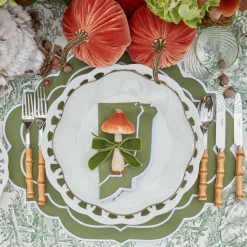 Forest Green Velvet Mini Bows (Set Of 4)|Mrs. Alice Best