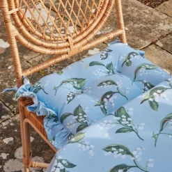 Frilled Lily Of The Valley Seat Pad Cushion (Set Of 4)|Mrs. Alice Hot