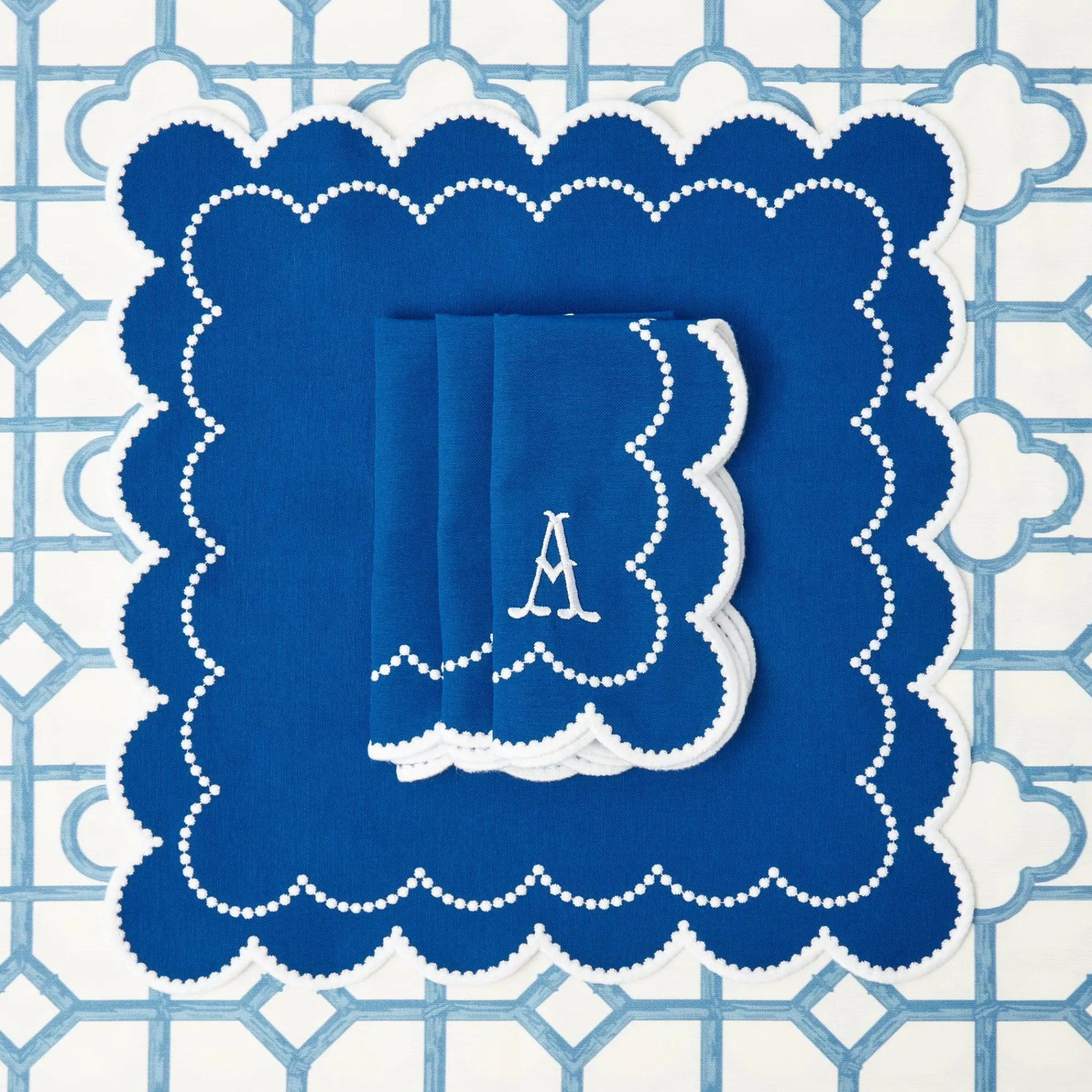 Gabrielle Blue Napkins (Set Of 4)|Mrs. Alice Outlet