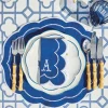 Gabrielle Blue Placemats & Napkins (Set Of 4)|Mrs. Alice Outlet