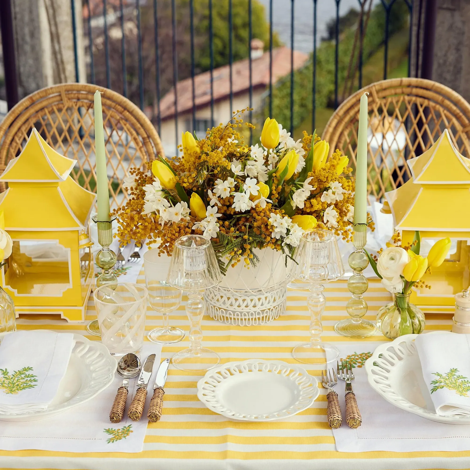 Glass Lantern Tea Light Holder (Pair) - 24Cm|Mrs. Alice Discount