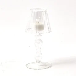 Glass Lantern Tea Light Holder (Pair) - 18Cm|Mrs. Alice Outlet