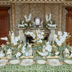 Gold Garland Dinner Plates (Set Of 4)|Mrs. Alice Best